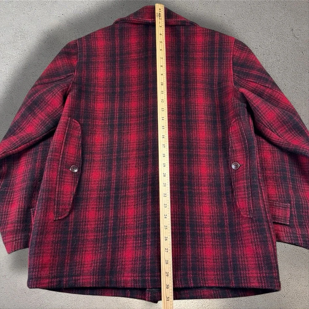 Vintage 40s/50s Woolrich Mackinaw Jacket Sz 40 503 Buffalo Plaid Great‎ Shape